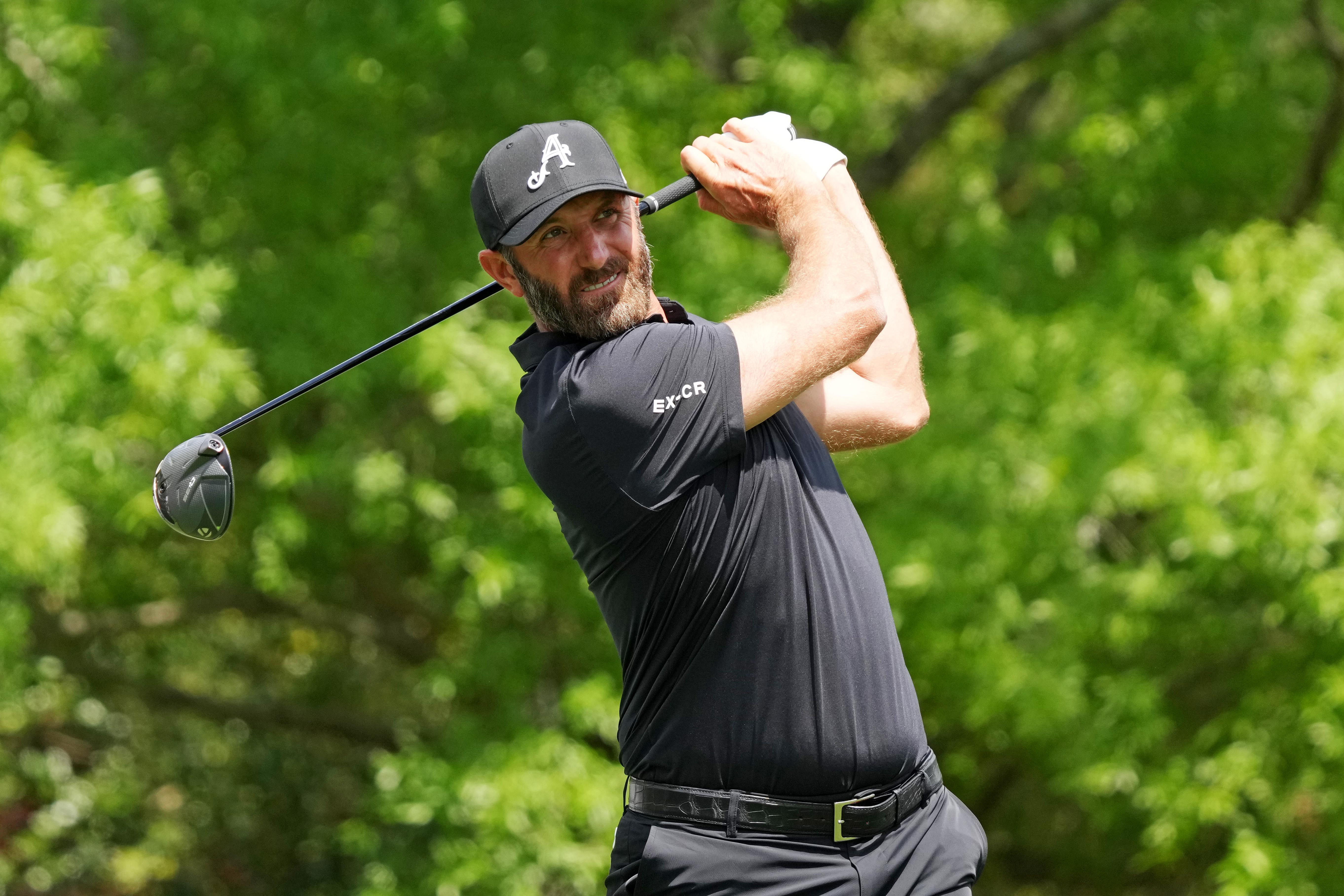 Dustin Johnson at the Masters Tournament - First Round - Source: Imagn
